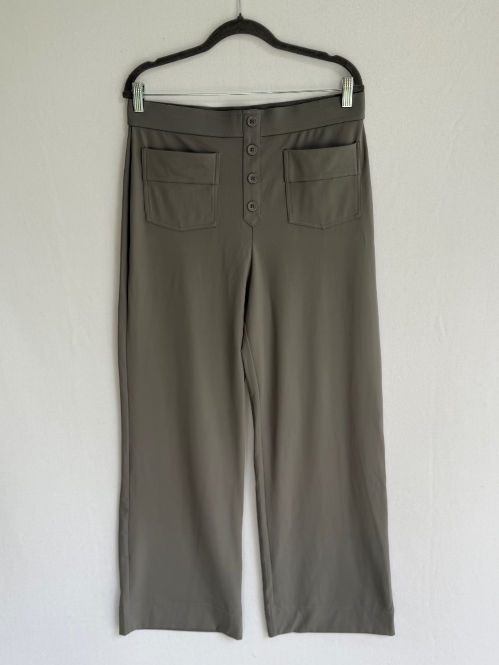 HALARA Women’s XL Gray High Waisted Wide Leg Full Length Pants NEW